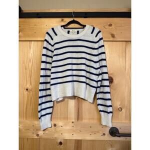 Madewell Recycled Resourced Cashmere Wool Blend Striped Sweater Women’s Size M